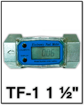 Счетчик (расходомер) турбинный электронный для топлива (дизтоплива, бензина), масел, щелочей, кислот TF-1